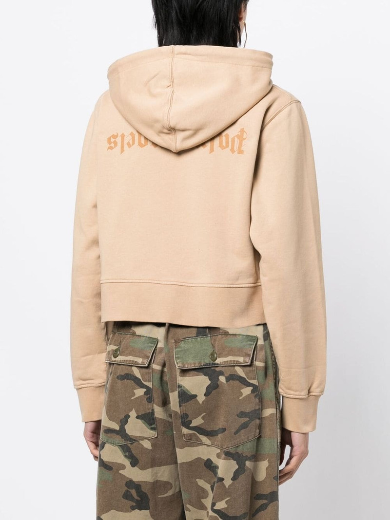 로고 인쇄 작물 hoodie 4