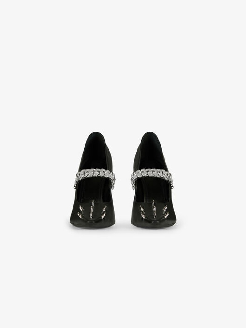 PUMPS IN LEATHER WITH METALLIC DETAILS 2