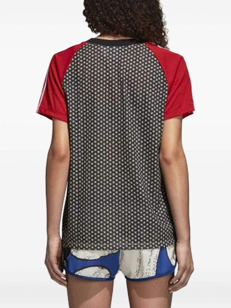 pineapple-print V-neck T-shirt 3