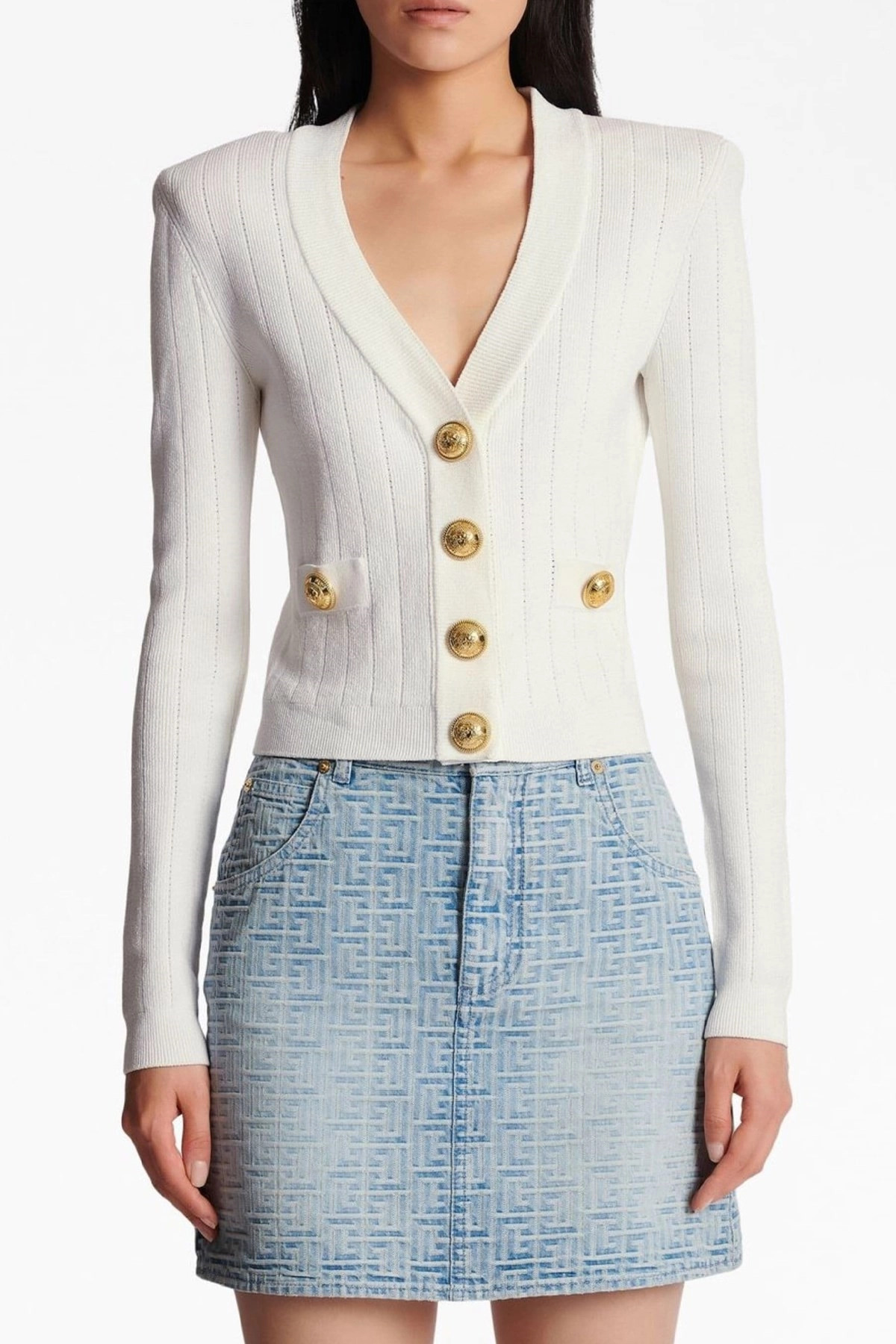Logo buttons cardigan - 2