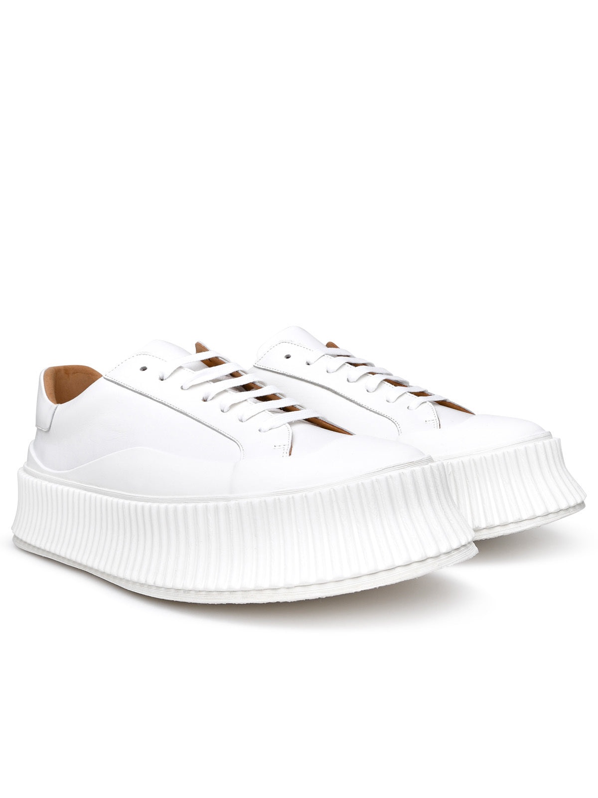 JIL SANDER Sneaker In Pelle Bianca - 2