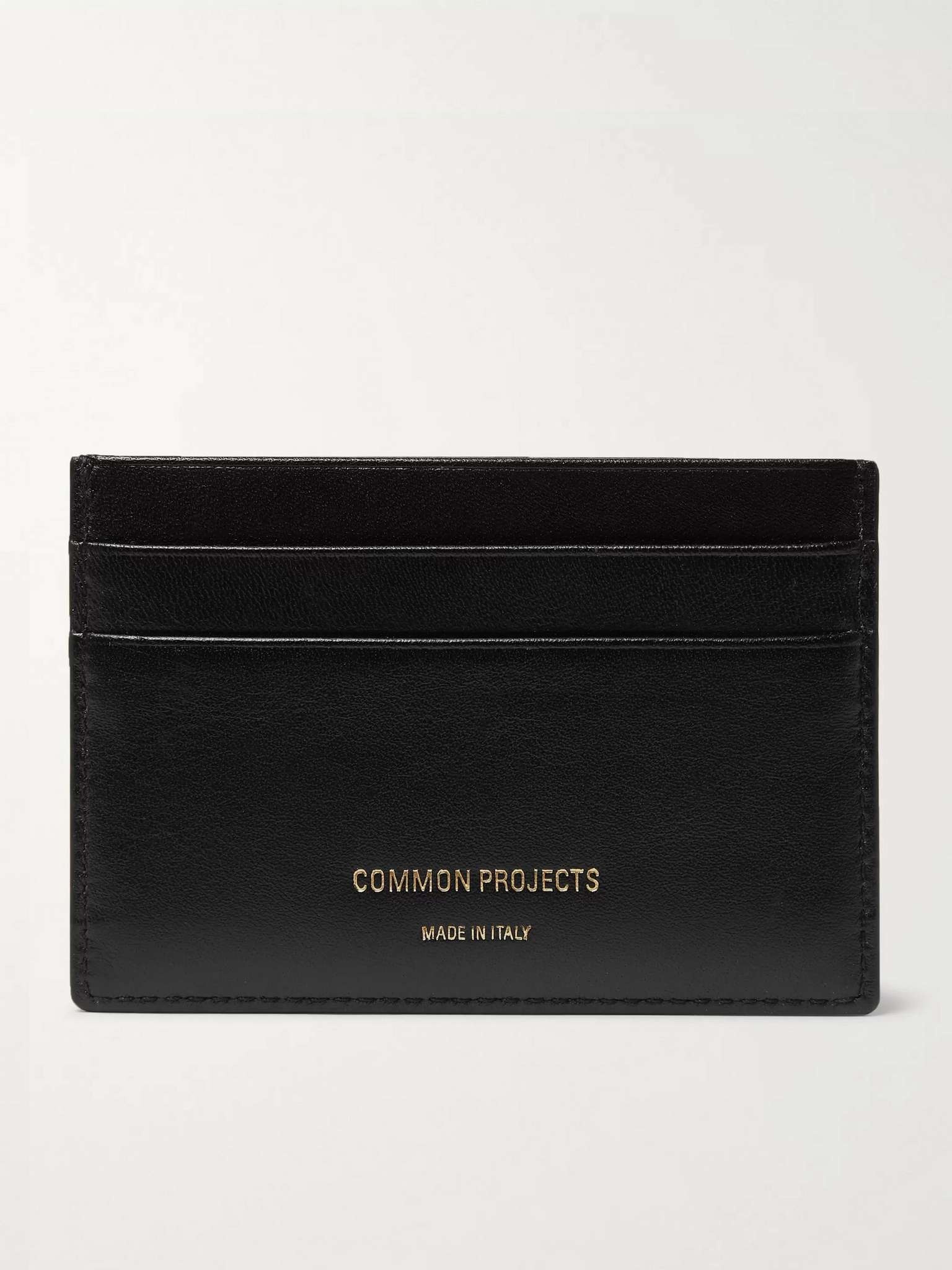 Textured-Leather Cardholder - 1