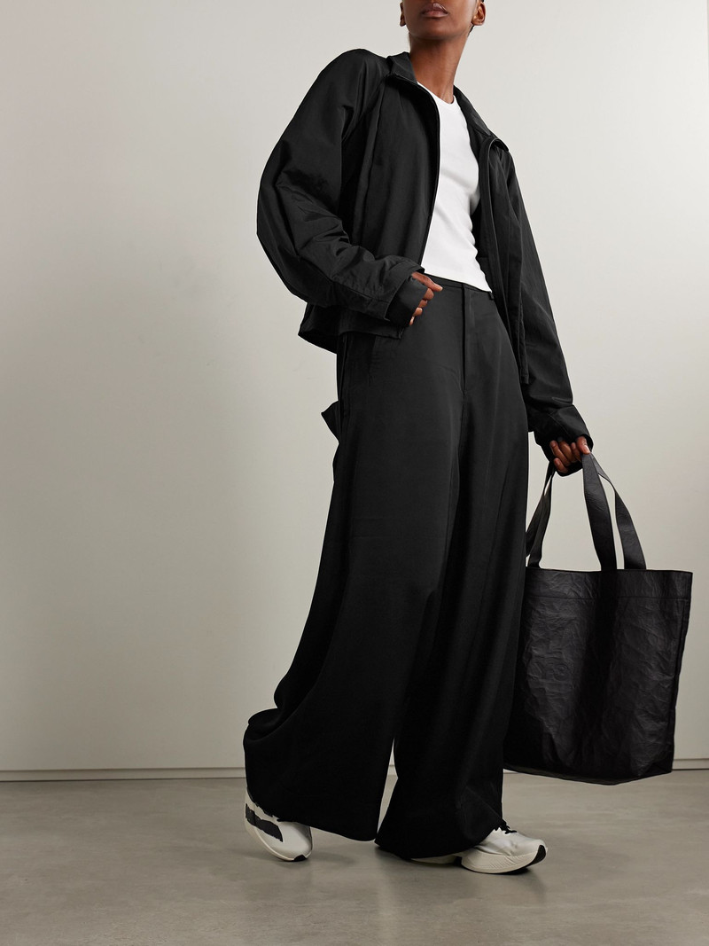 Y-3 + Y-3 gathered shell jacket Black outlook
