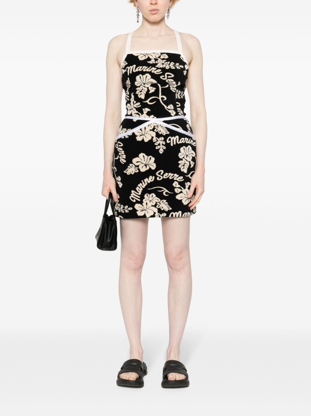 patterned-jacquard mini skirt - 2