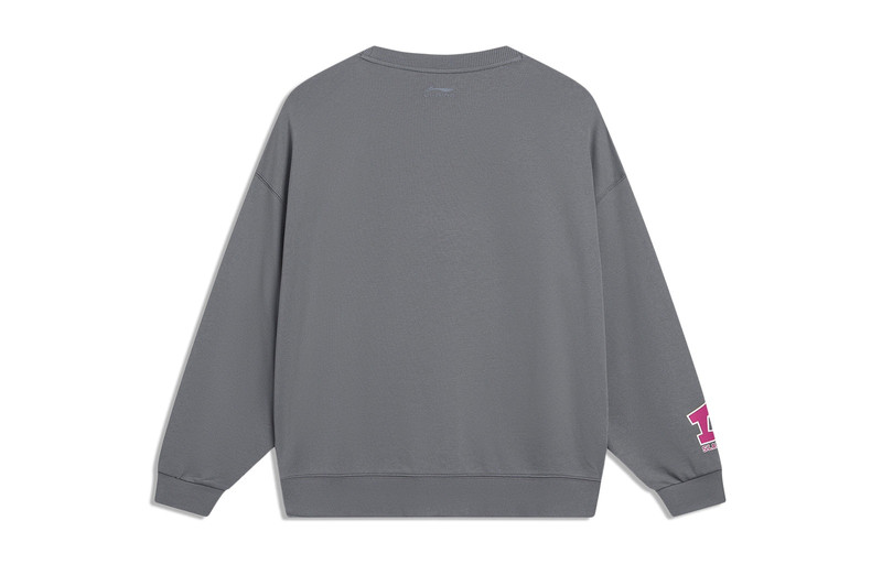Li-Ning Li-Ning Hoops Cartoon Graphic Sweatshirt 'Grey' AWDT553-3 outlook