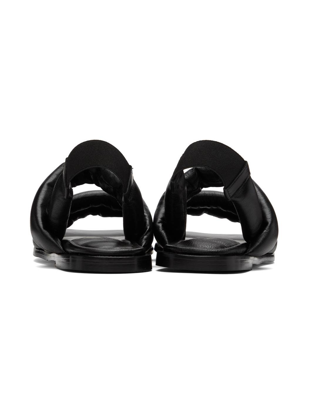 Black Kate Padded Sandals - 2