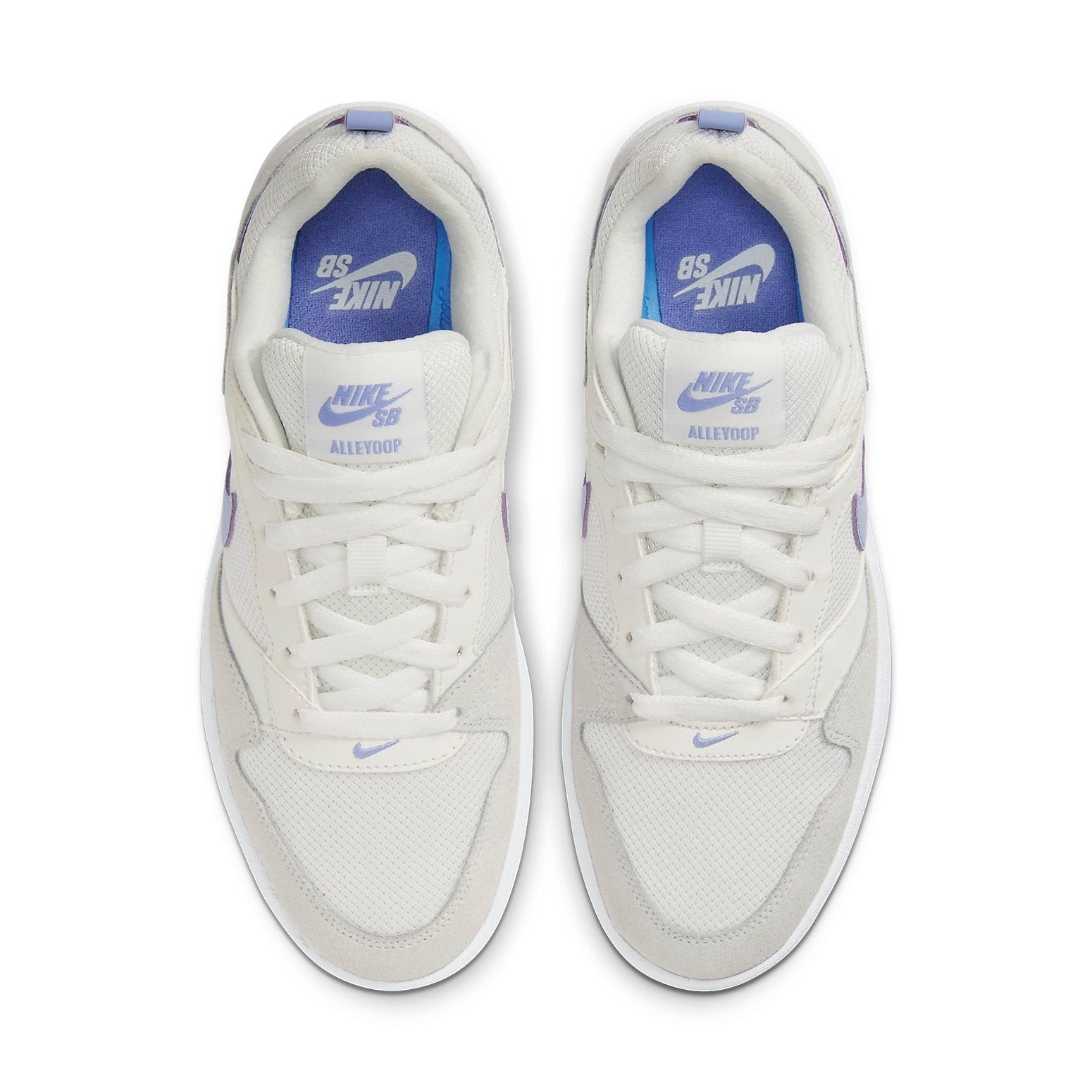 (WMNS) Nike SB Skateboard Alleyoop Sneakers White Blue CQ0369-102 - 4