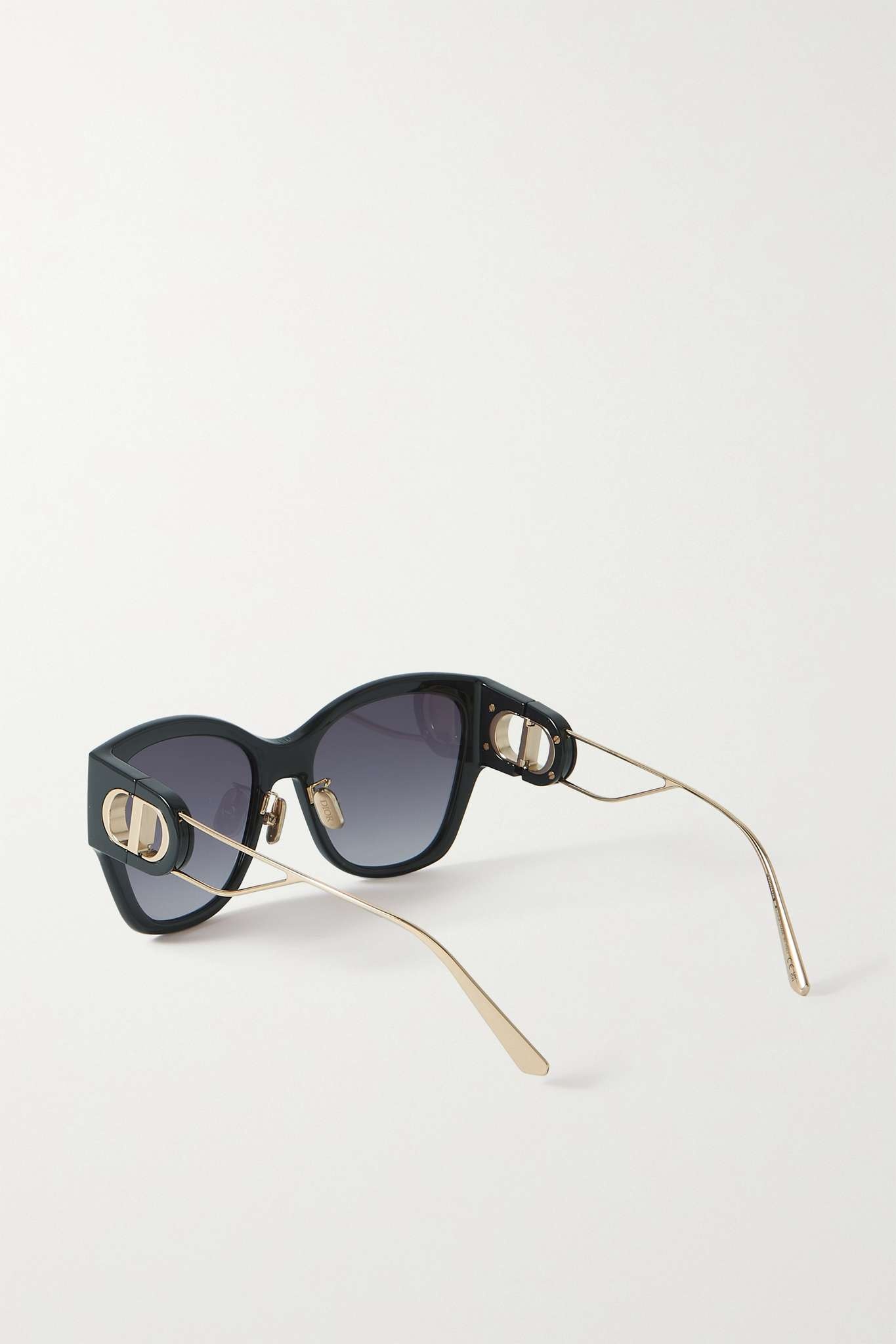 Montaigne oversized square-frame tortoiseshell acetate and gold-tone sunglasses - 3