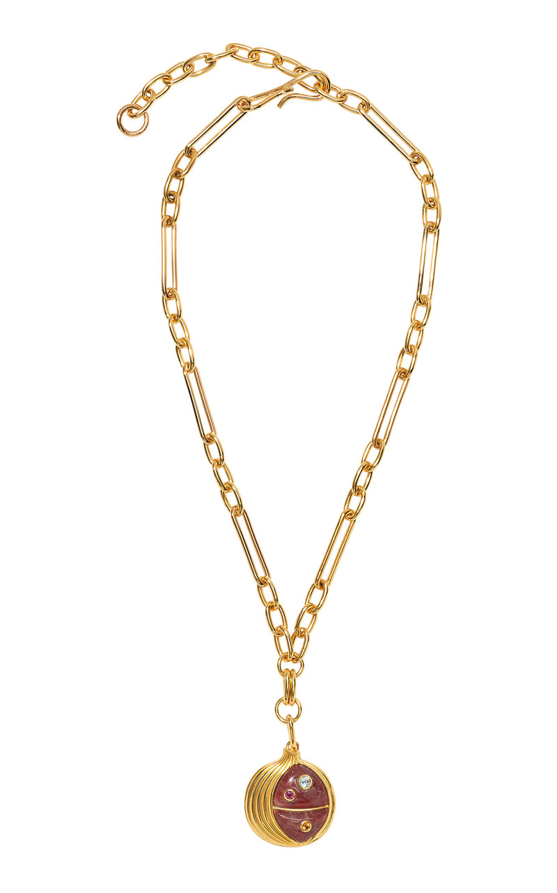 Pomegranate Pendant Necklace gold 1