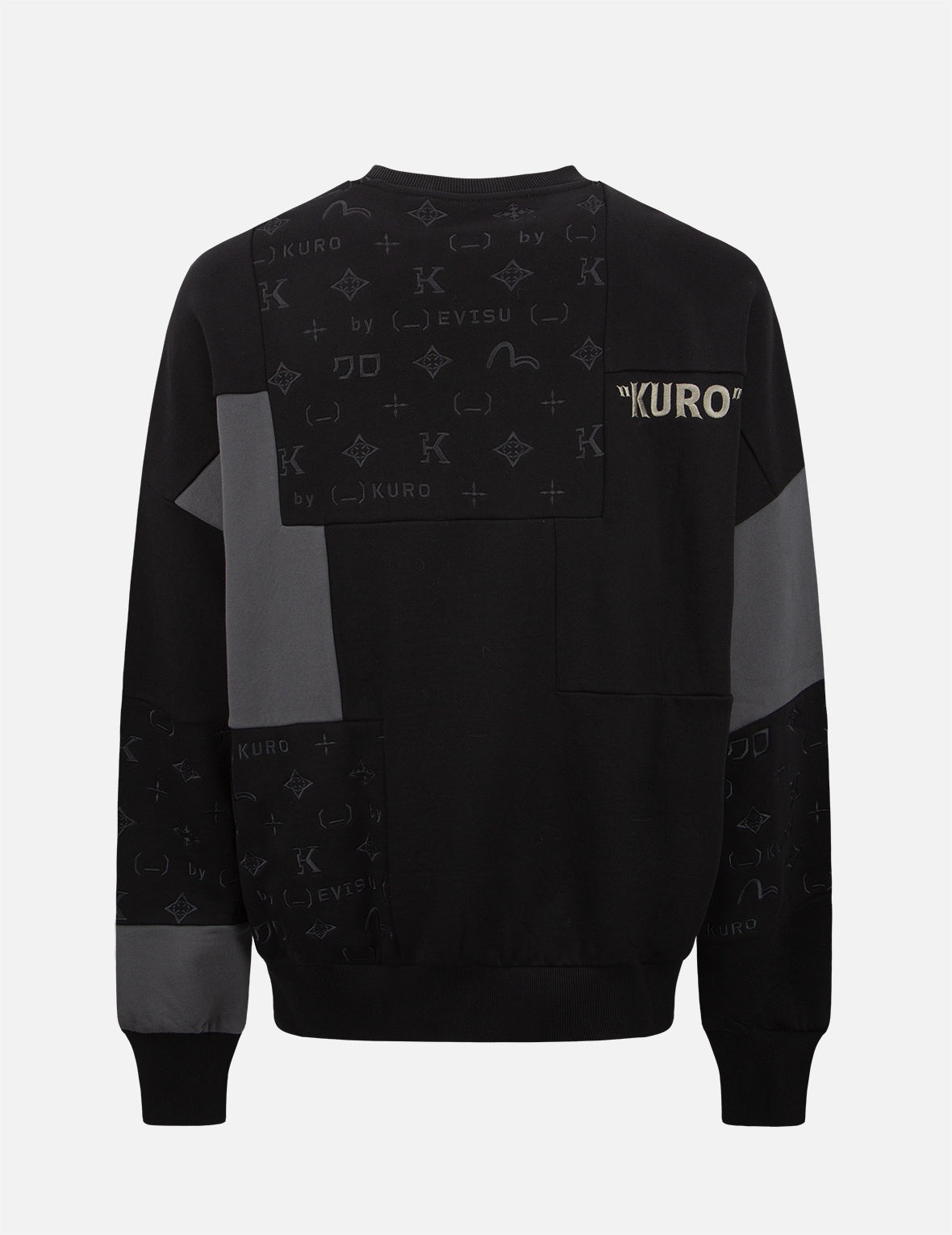 Monogram Print Colorblock Sweatshirt - 2