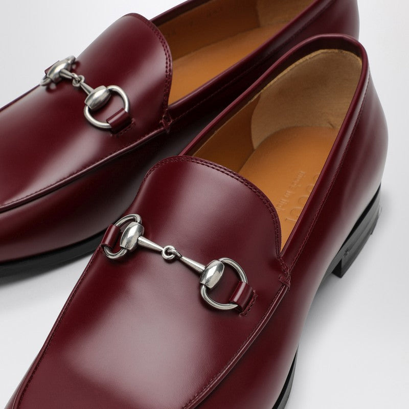 Gucci Rosso Ancora Leather Moccasin With Horsebit Men - 4