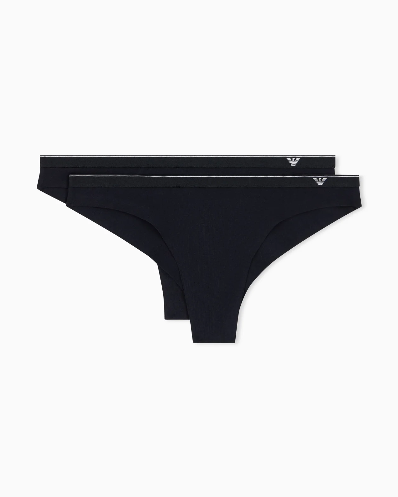 2-PACK BRAZILIAN BRIEFS IN COTTON JERSEY WITH LOGO BAND - 1