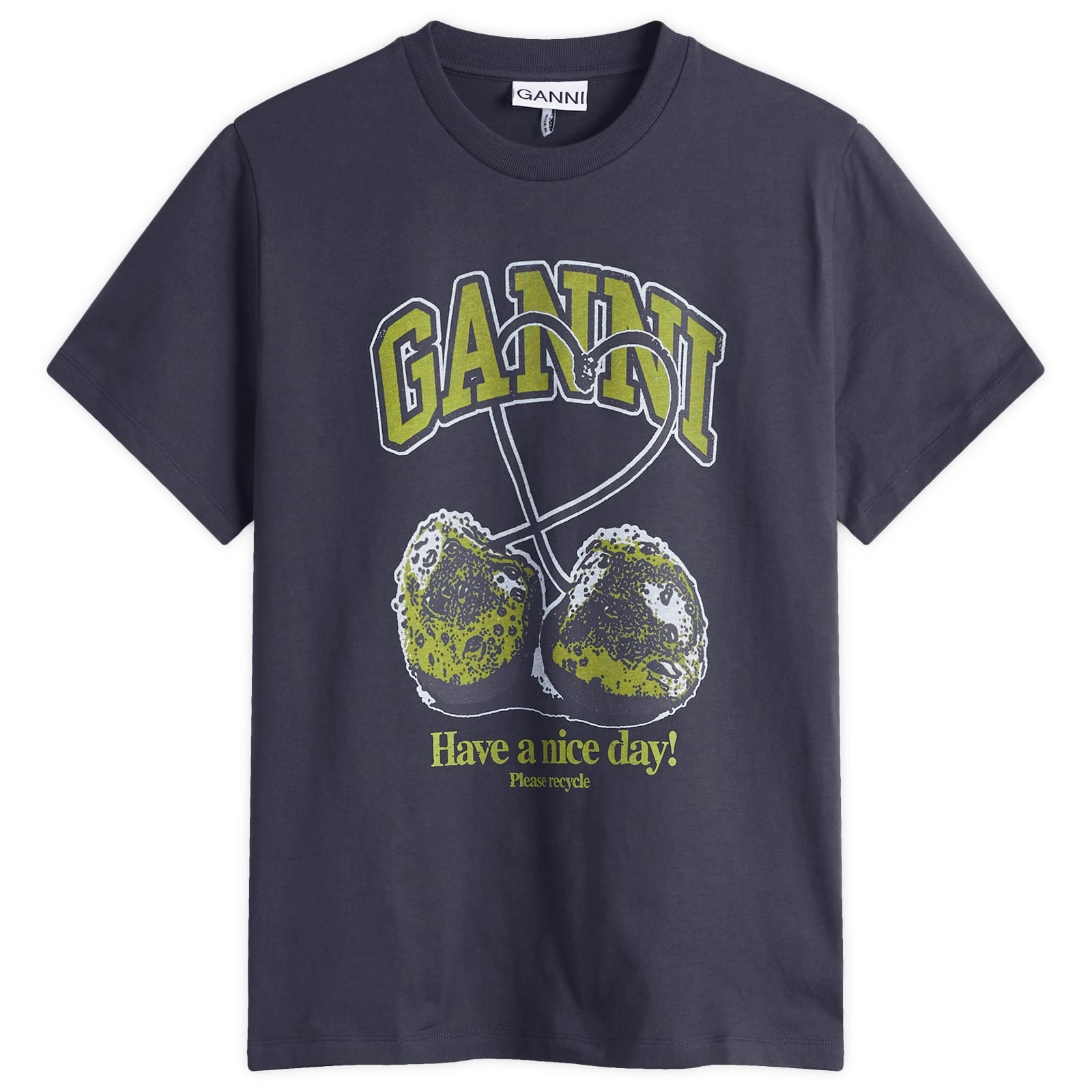 GANNI GANNI Cherry Relaxed T-Shirt | endclothing | REVERSIBLE
