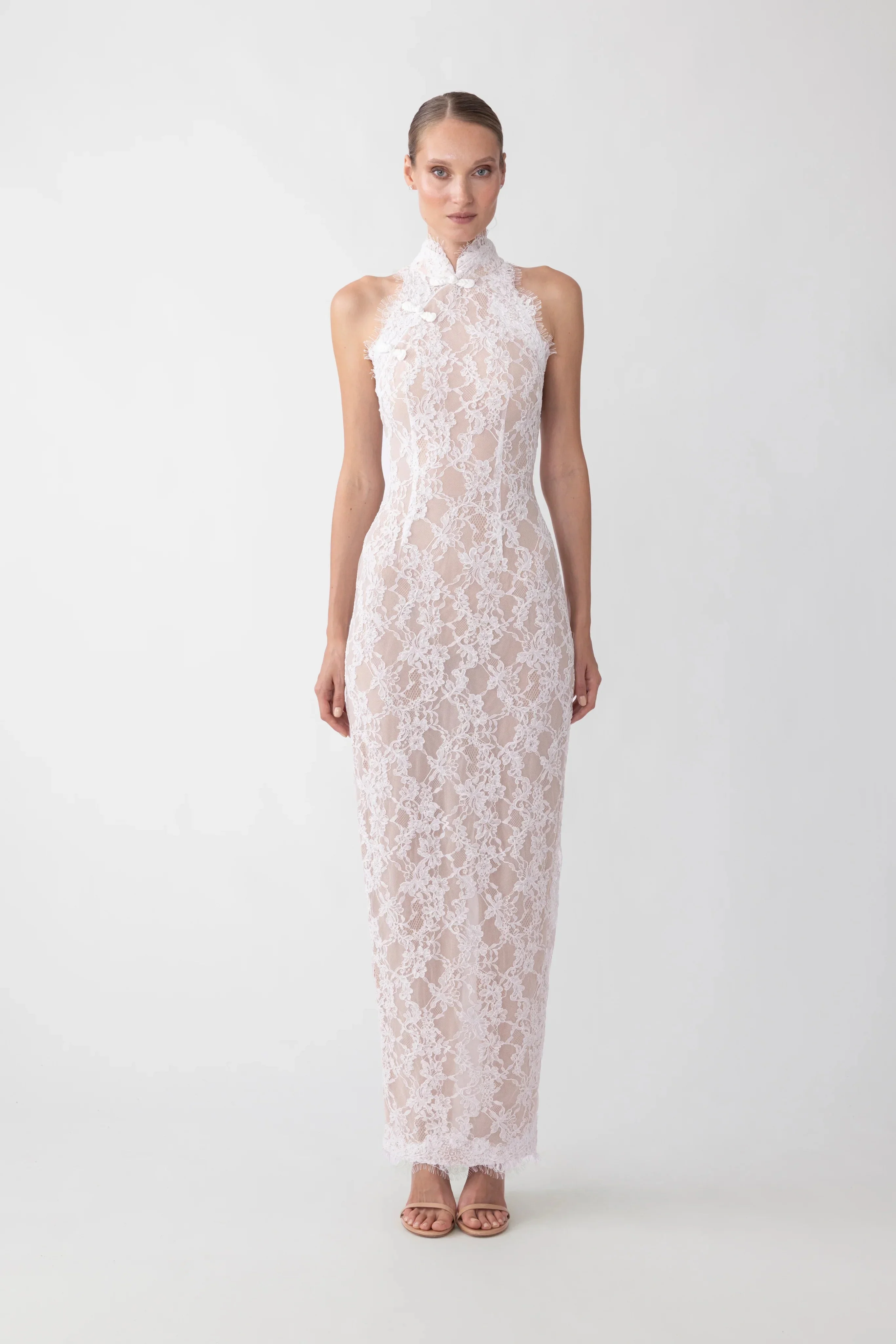 SAU LEE ROSANA LACE DRESS - S25D58-WHITE | REVERSIBLE