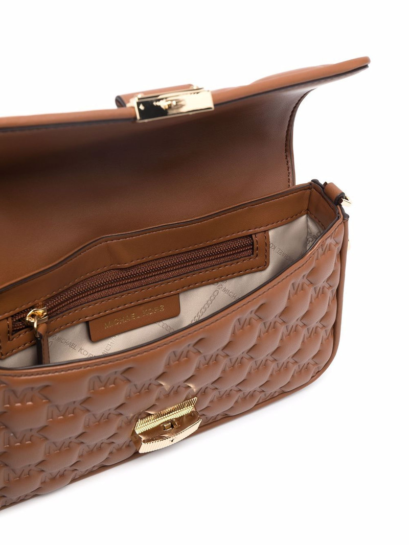 small Bradshaw logo-embossed crossbody bag 6