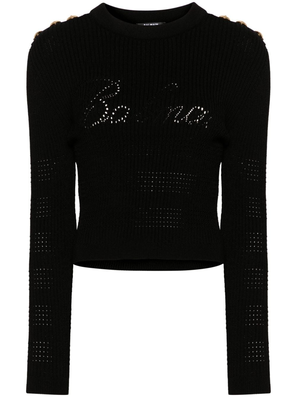 6-Buttons ribbed jumper - 1