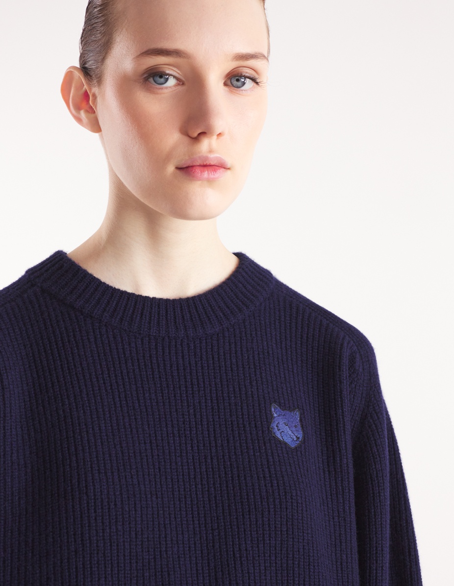 BOLD FOX HEAD PATCH COMFORT RIBBED JUMPER - 4