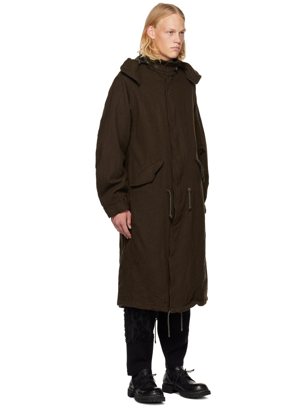 Brown Milling Coat - 2