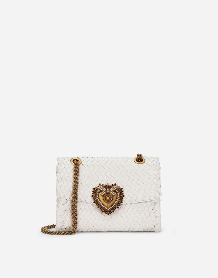 Small Devotion shoulder bag in woven nappa leather - 1