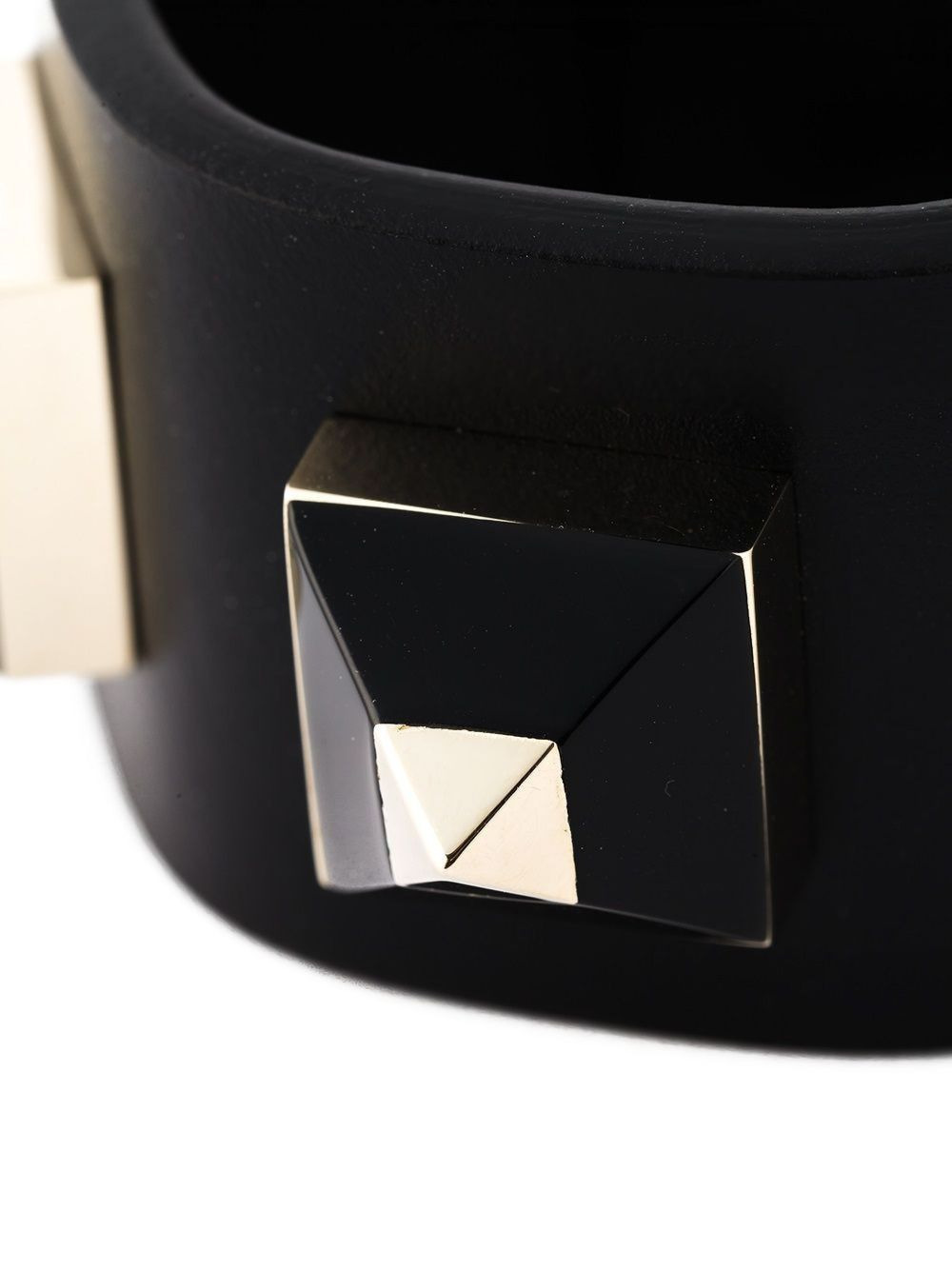 spike-stud leather bracelet - 3