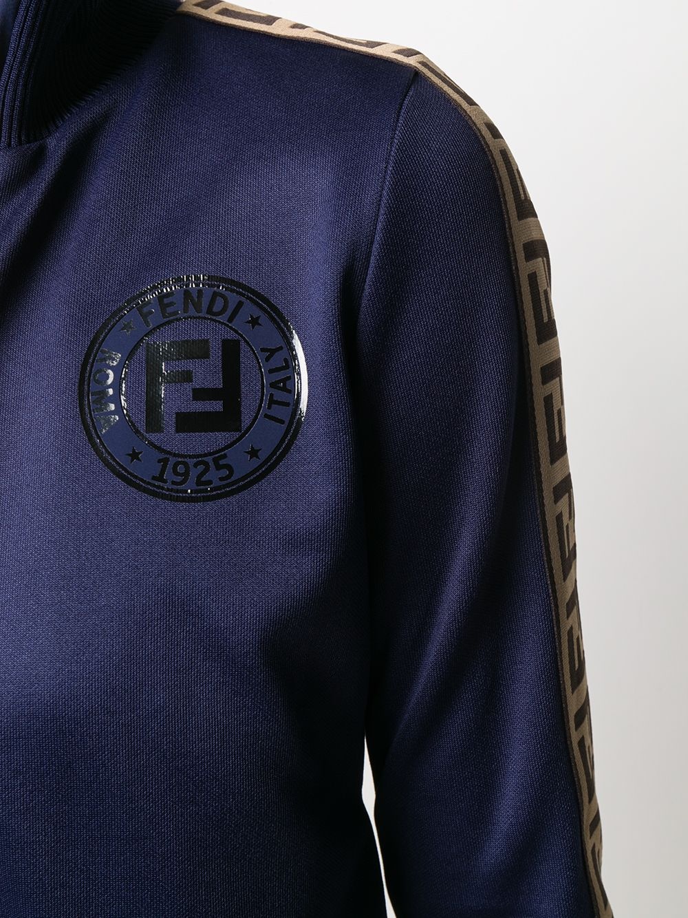 FF logo trim track jacket - 5