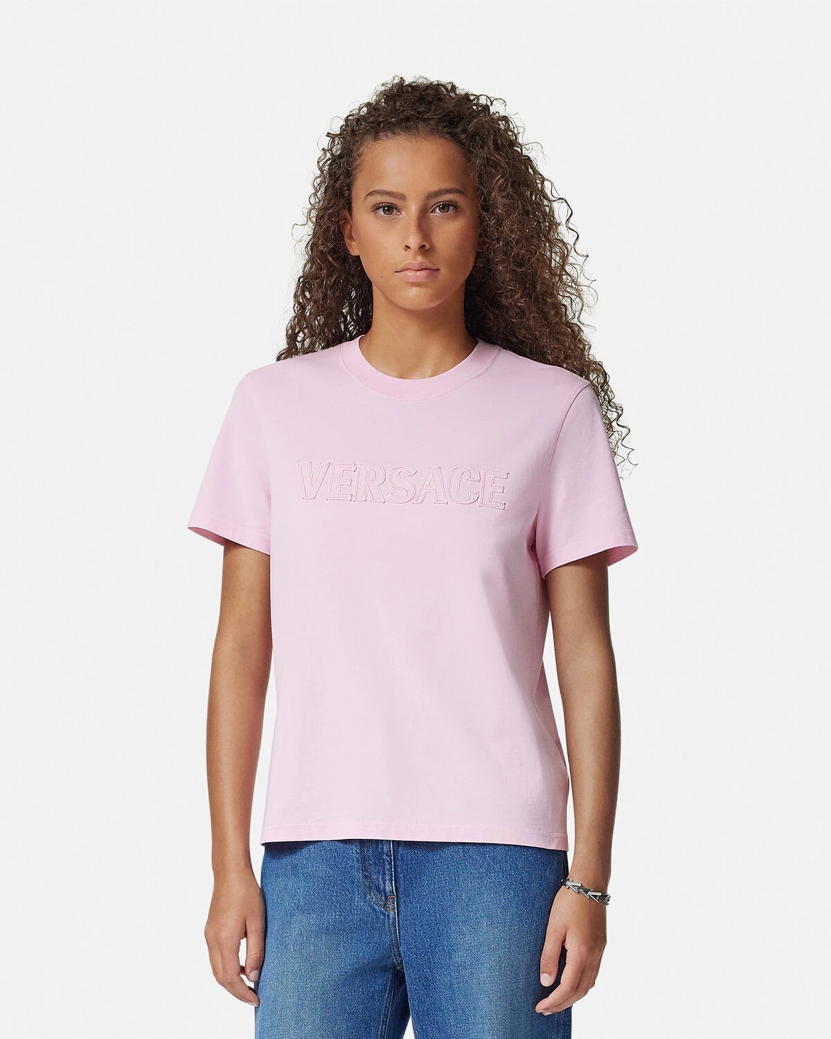Fringed Embroidered Logo Slim-Fit T-Shirt - 4