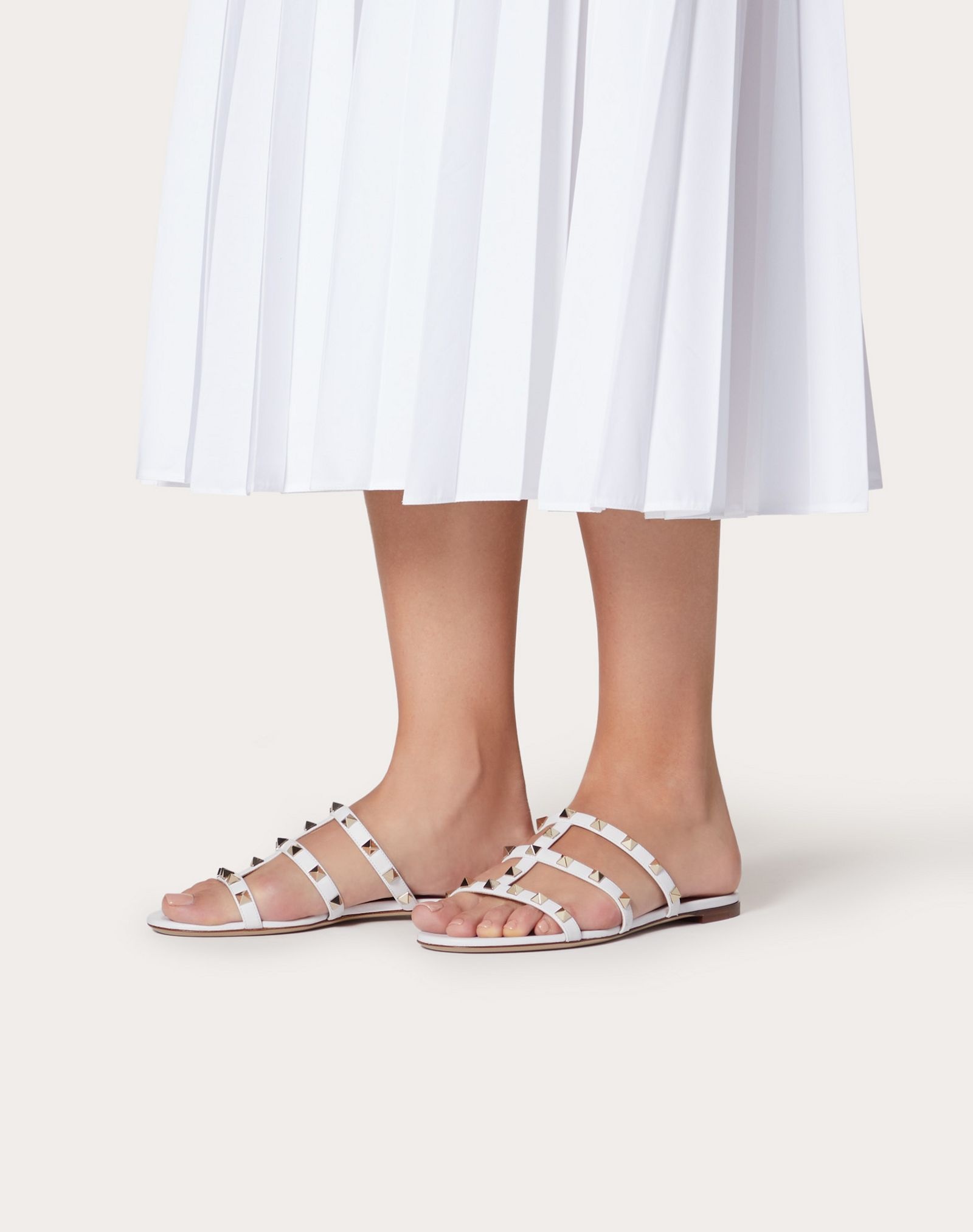 Rockstud Flat Slide Sandal - 6