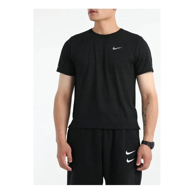 Nike AS Men's NK DF Miler Top SS Black CU5993-010 - 1