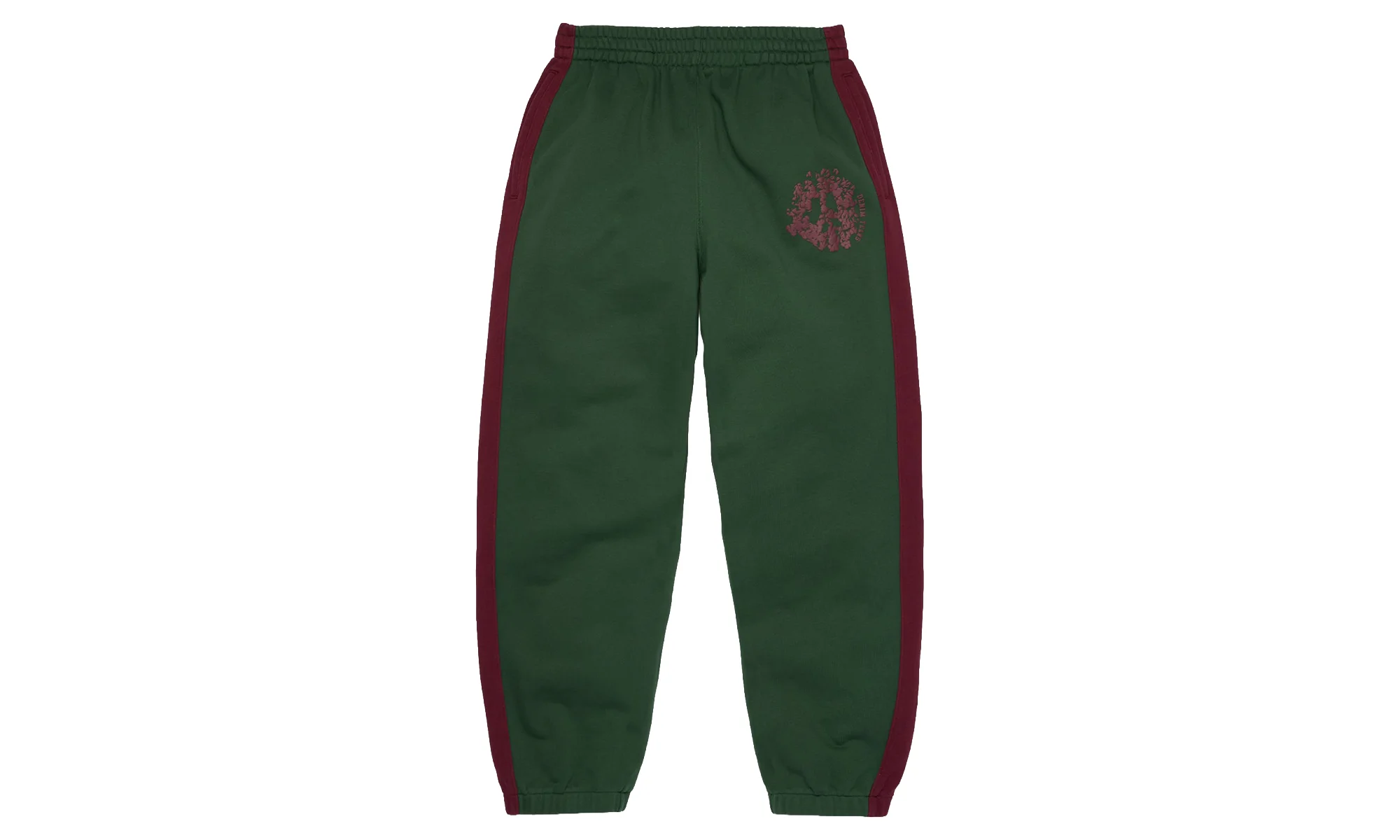Denim U Paneled Sweatpants "Green" DT909 - 1