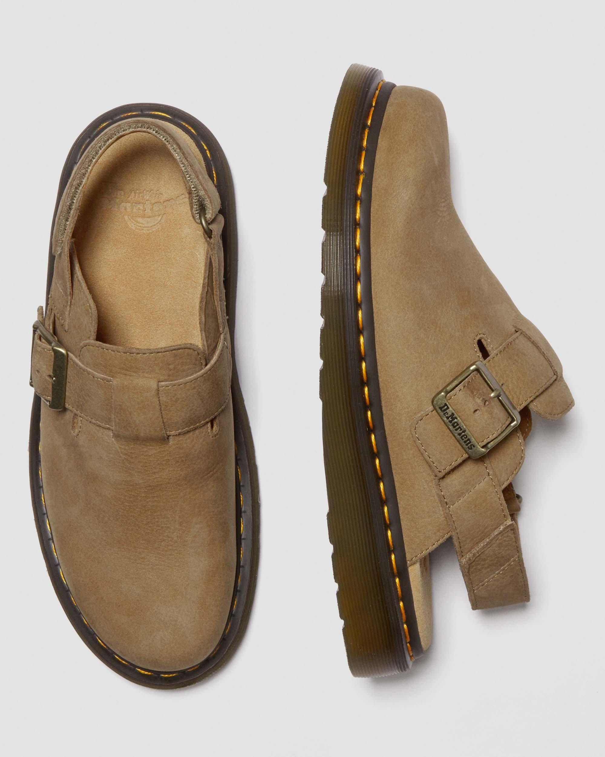 Jorge II Tumbled Nubuck Leather Slingback Mules - 10