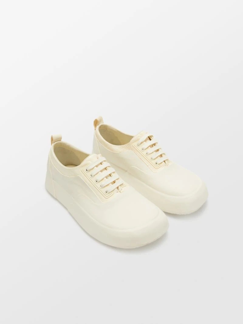 LEATHER MIX LOW TOP SNEAKER - 2