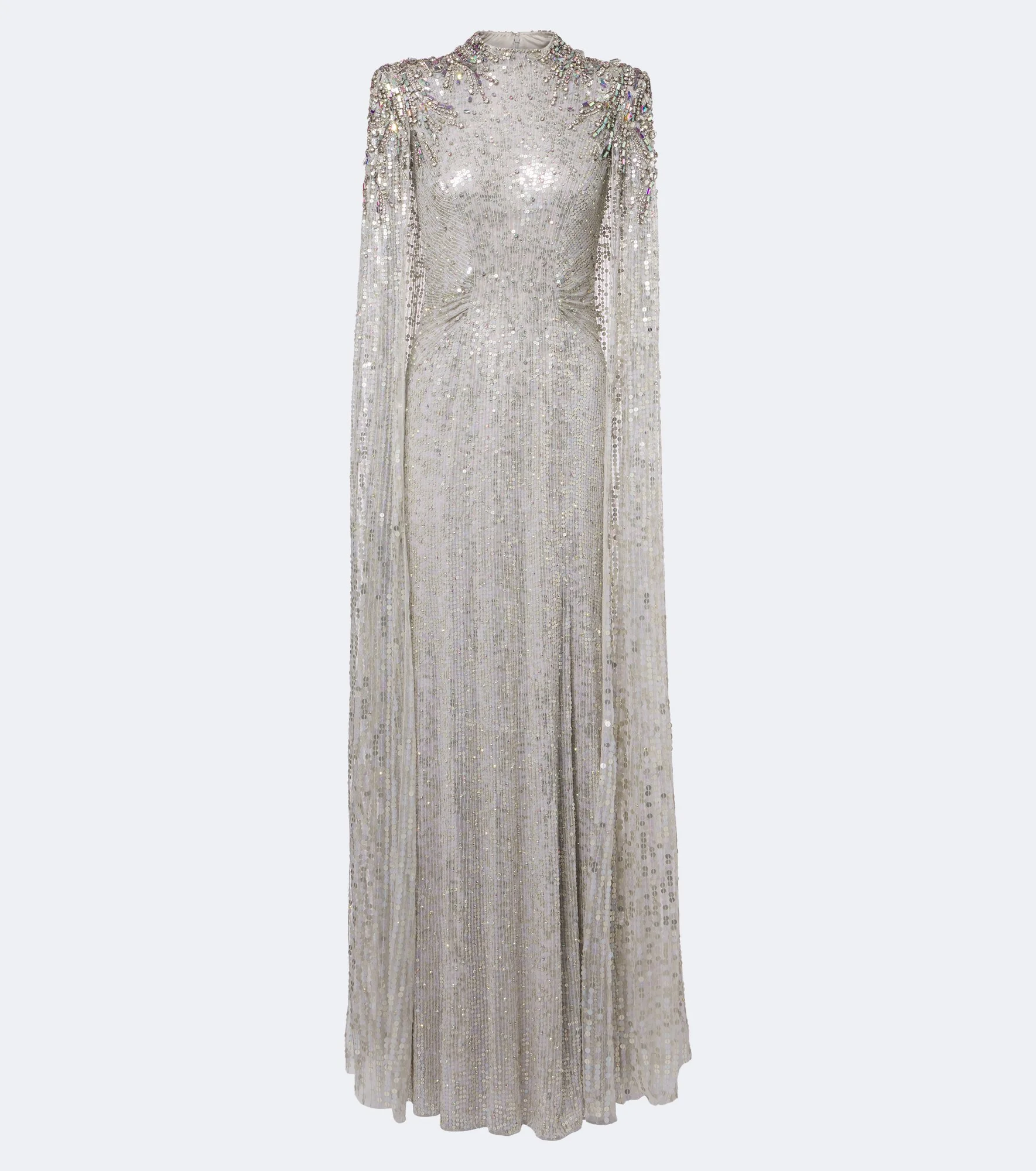 Dakota embellished caped gown - 1