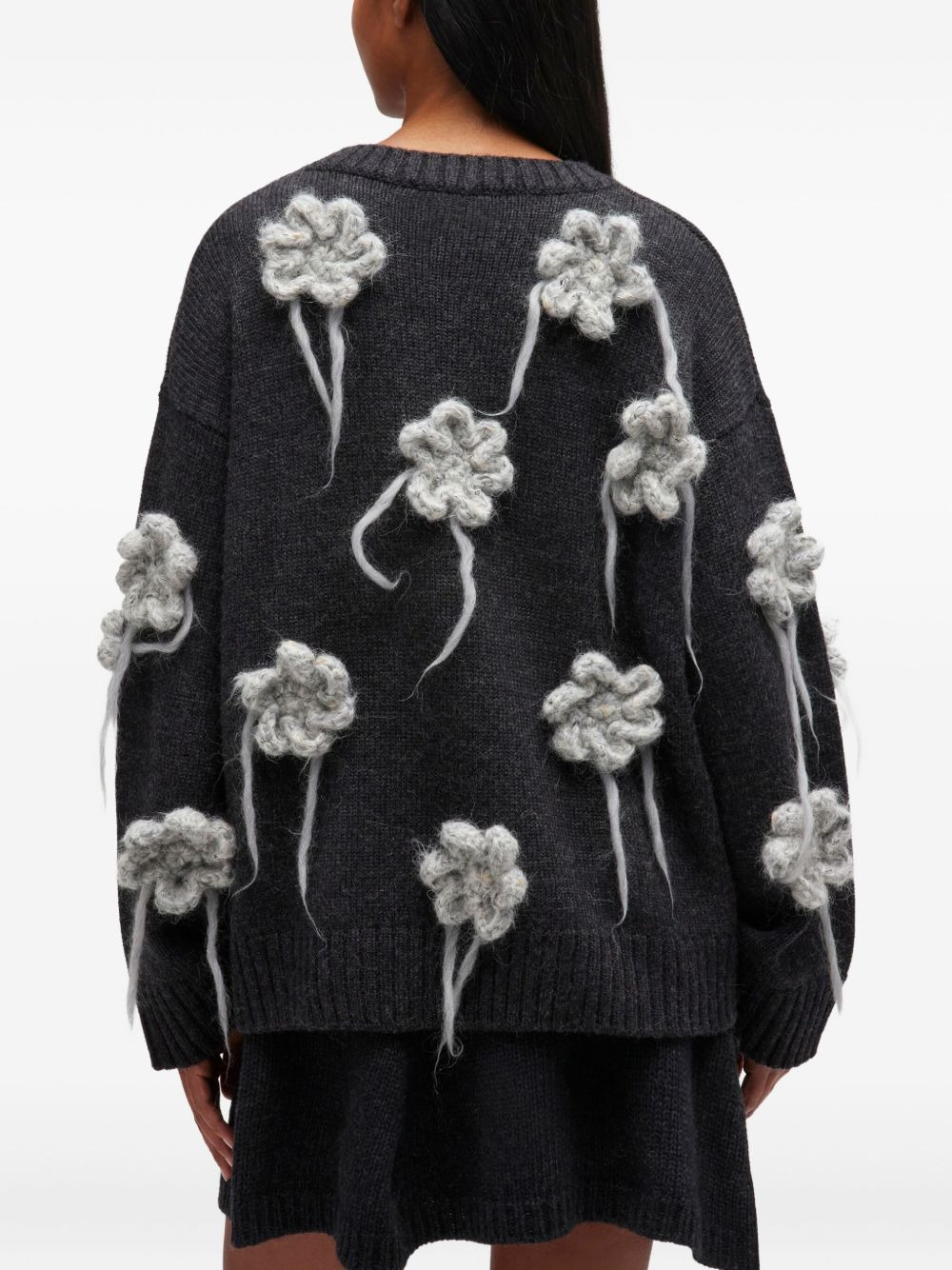 flower-crochet sweater - 4