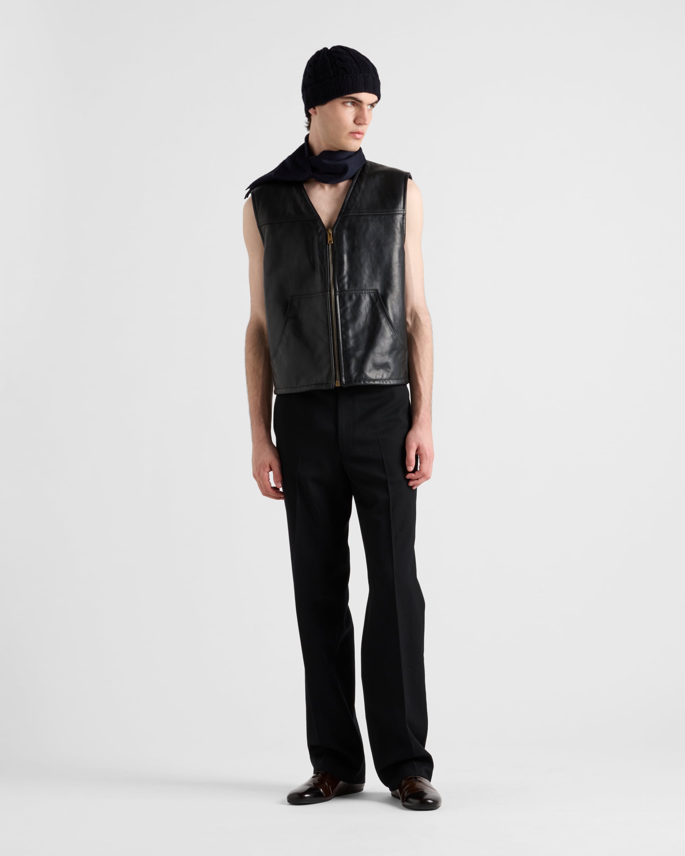 Prada Leather and shearling vest | REVERSIBLE