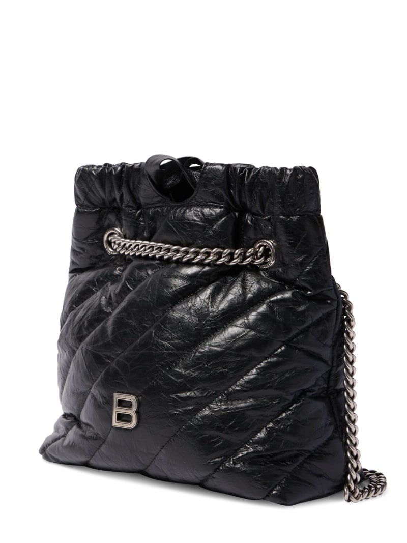 Medium Crush quilted leather tote bag - 4