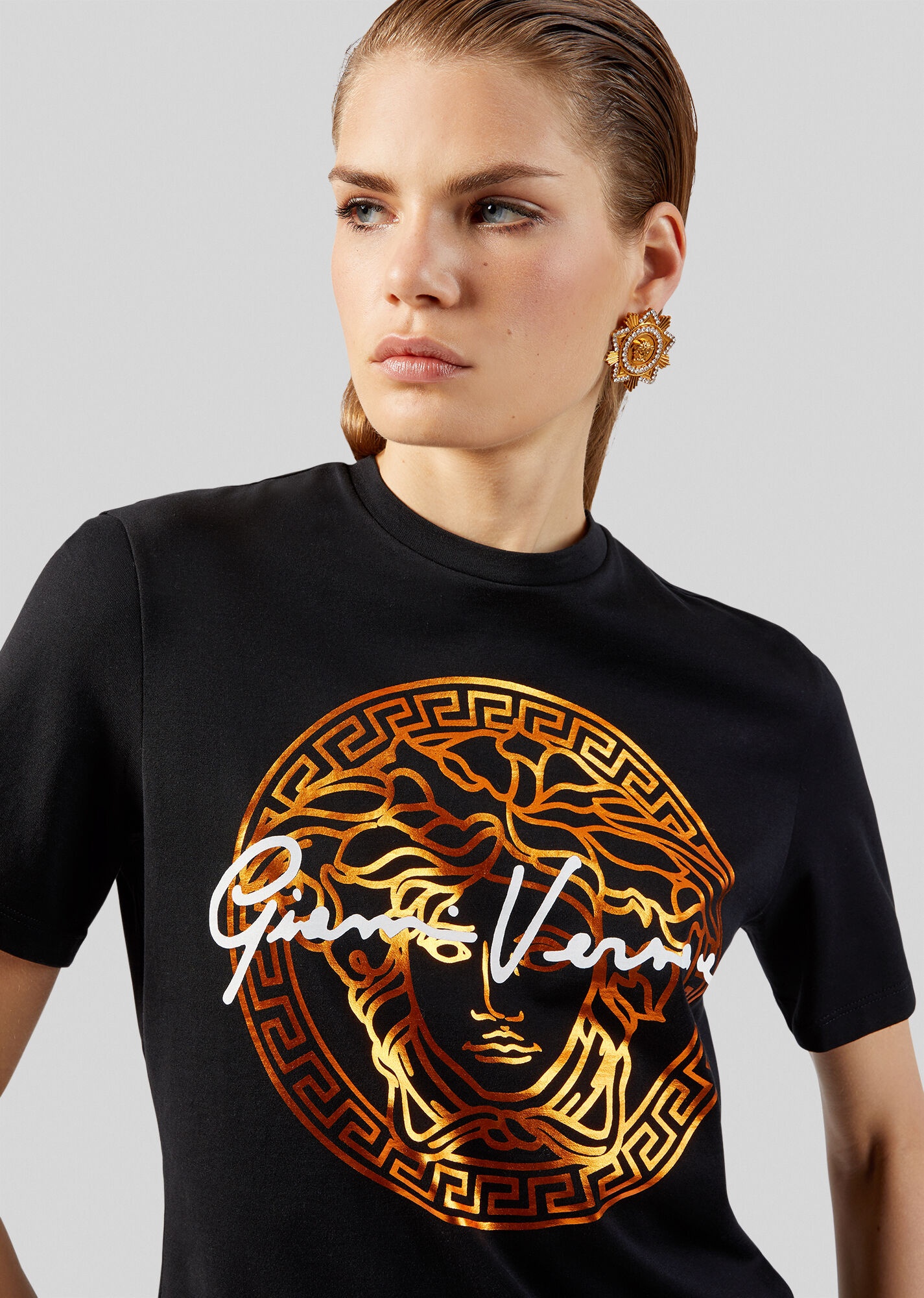 Medusa Signature Motif T-Shirt - 5