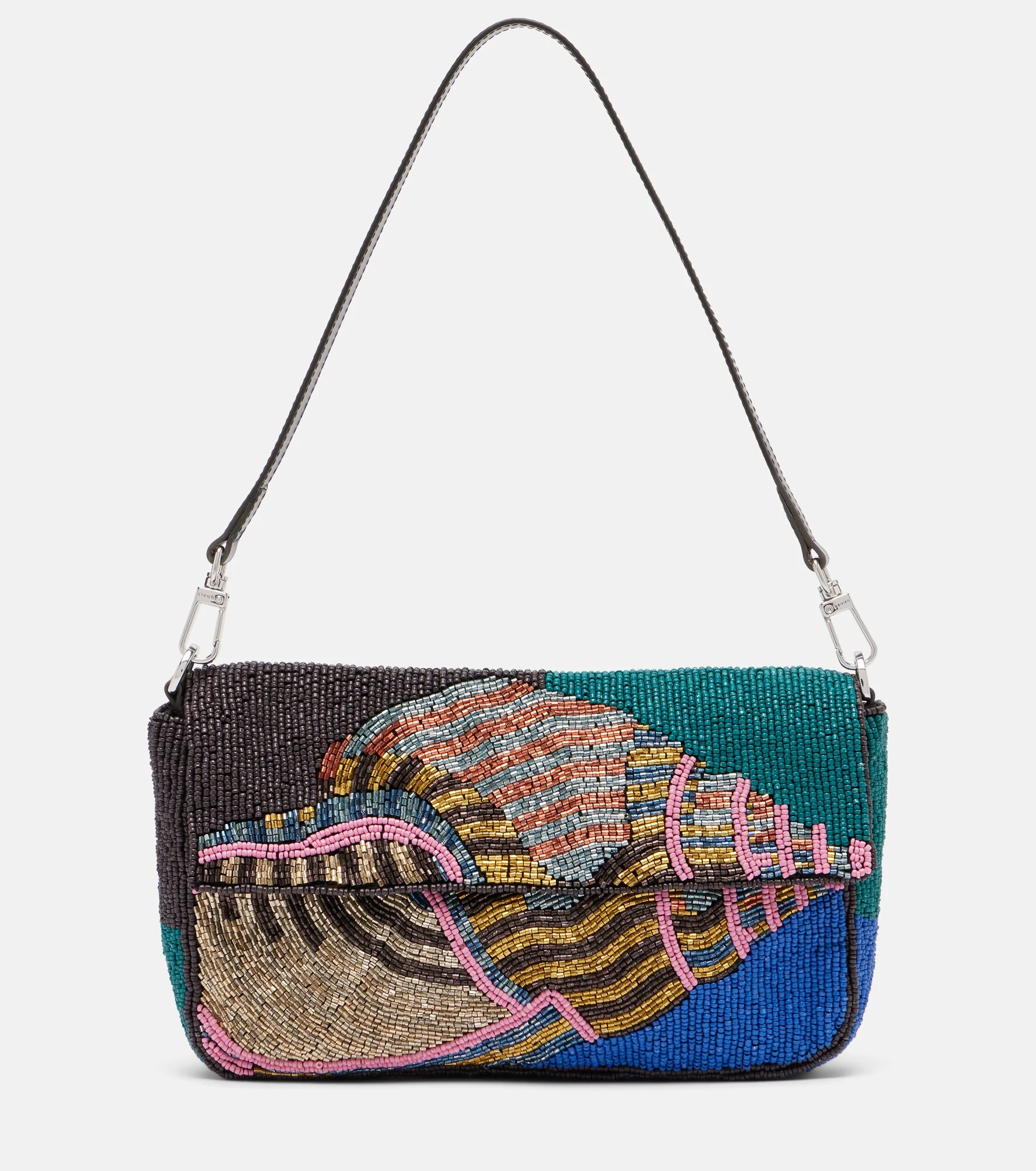 Timmy beaded shoulder bag - 1