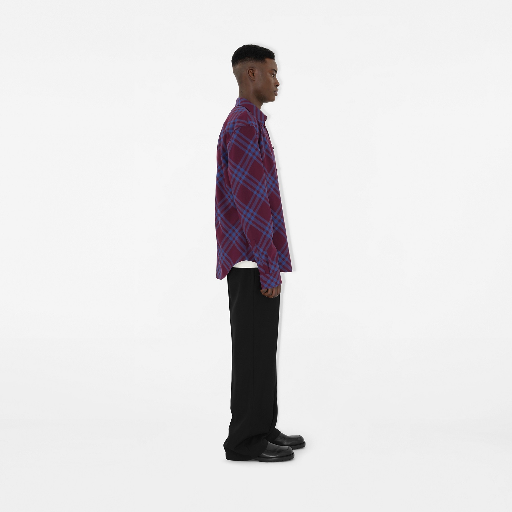 Check Wool Blend Shirt - 3