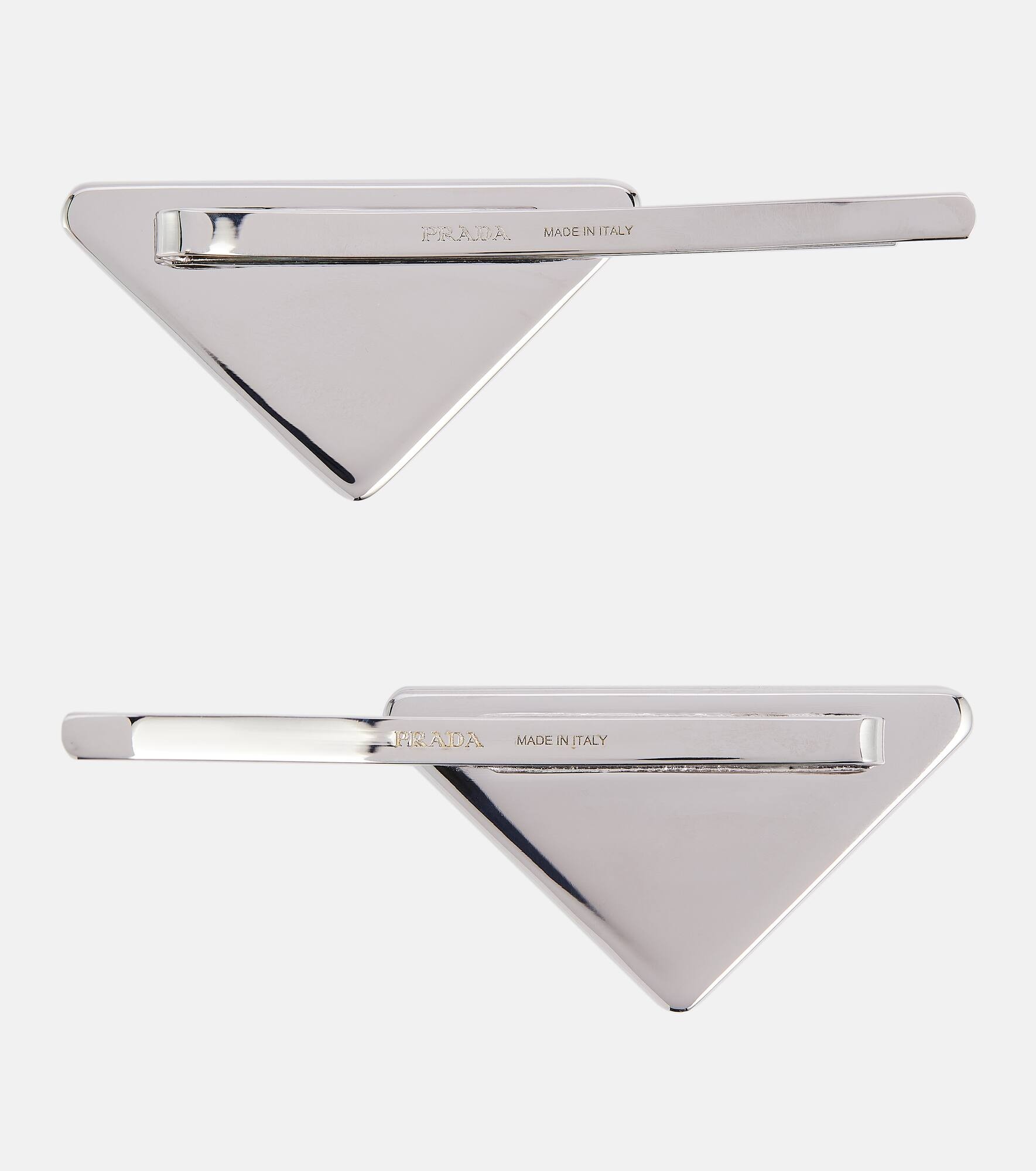 Set of 2 logo hair clips - 3