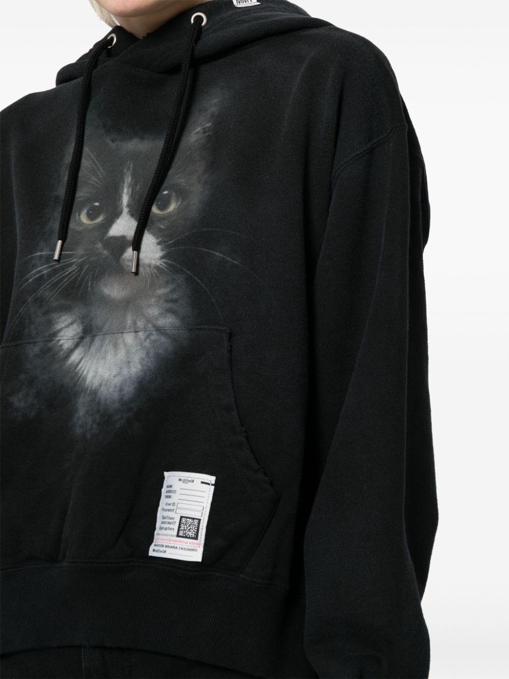 cat-print cotton sweatshirt - 5