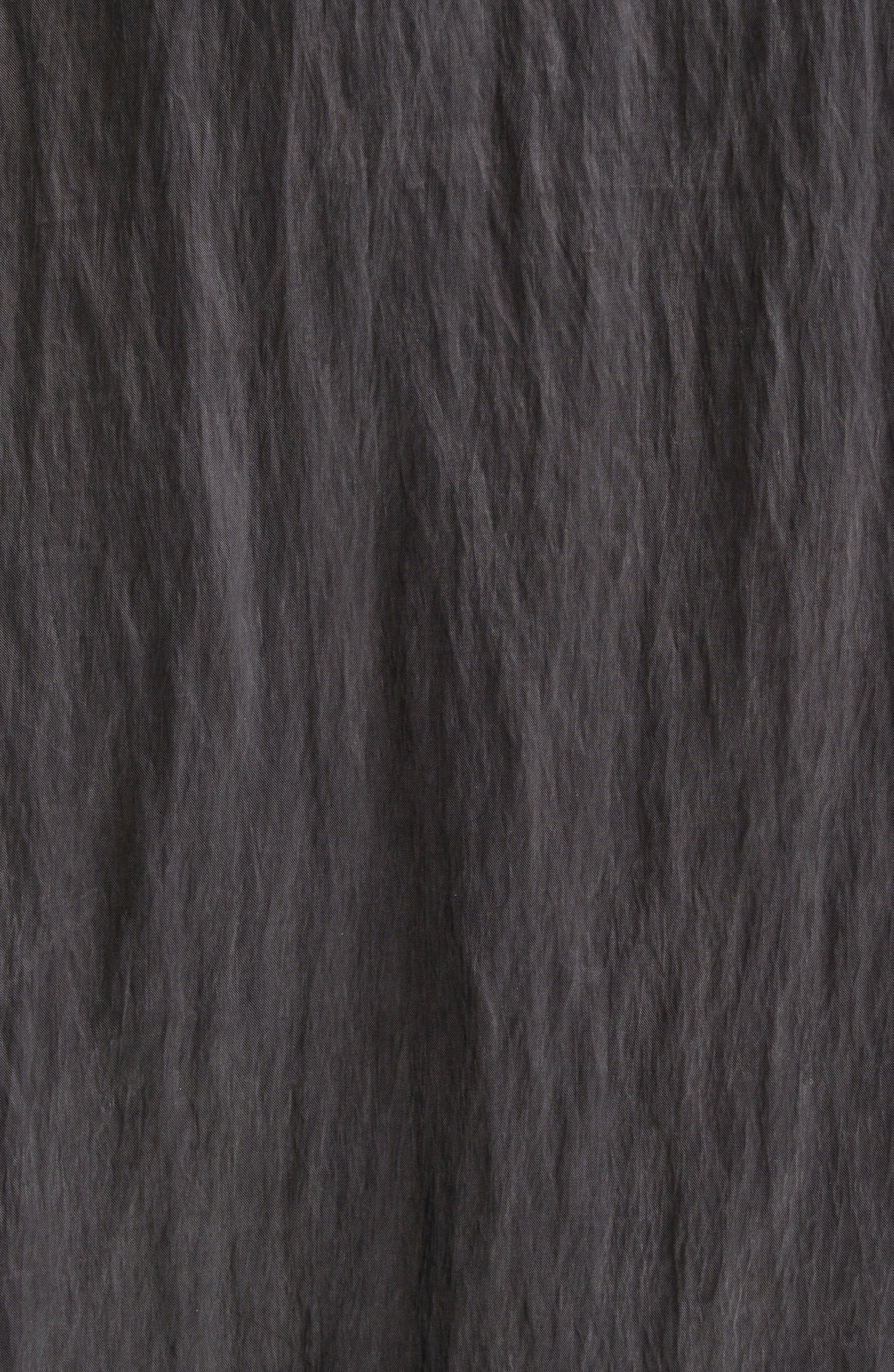R13 Draped Front Button-Up Shirt in Black at Nordstrom - 7