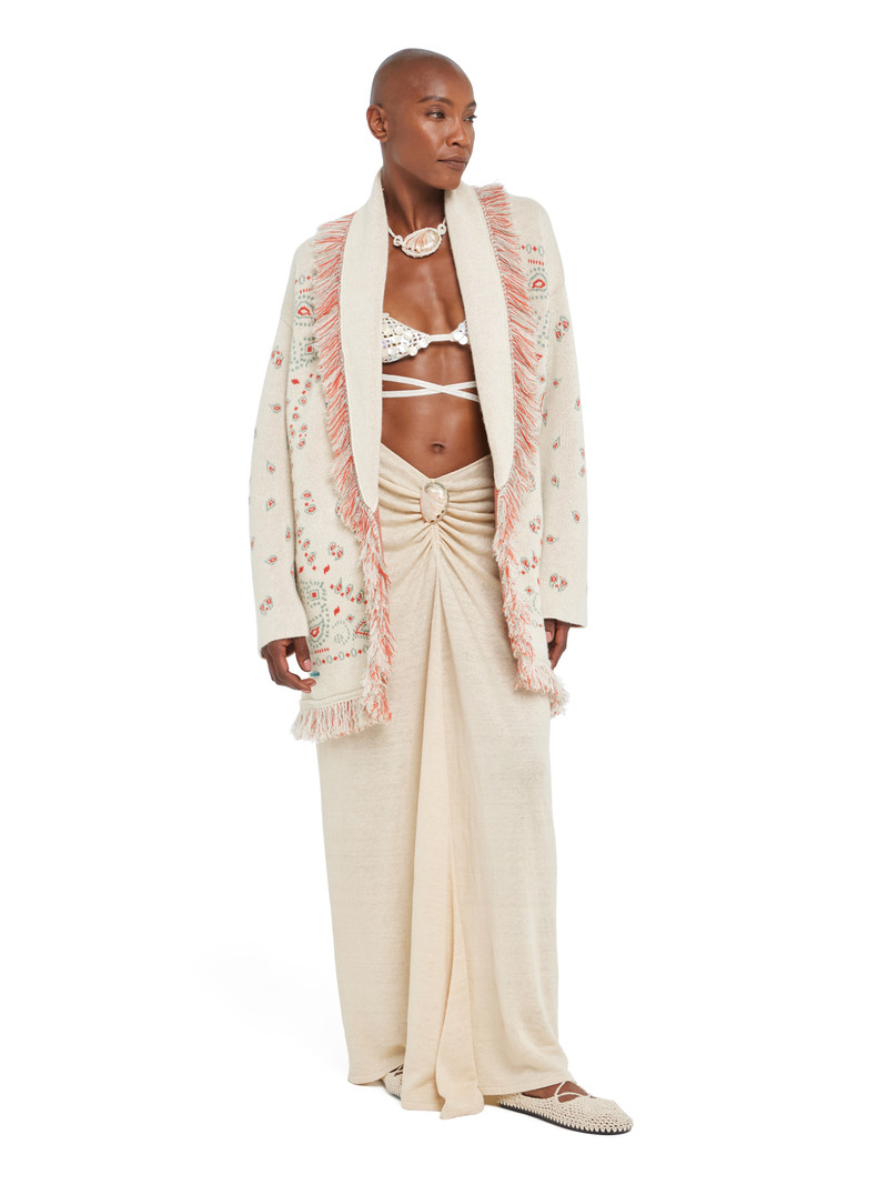 Alanui Bandana Jacquard Cardigan outlook