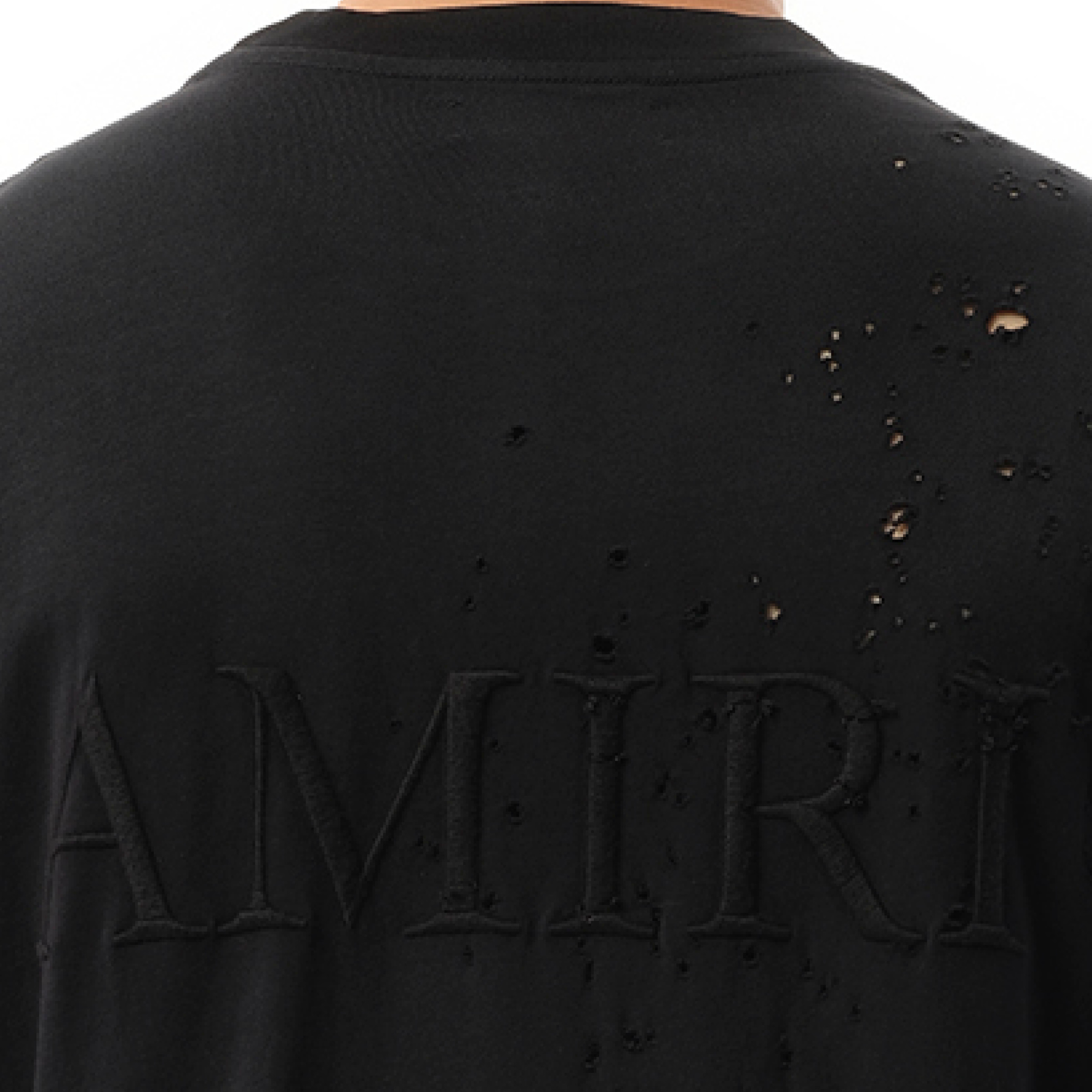 MA Shotgun Embroidered T-Shirt in Black - 3