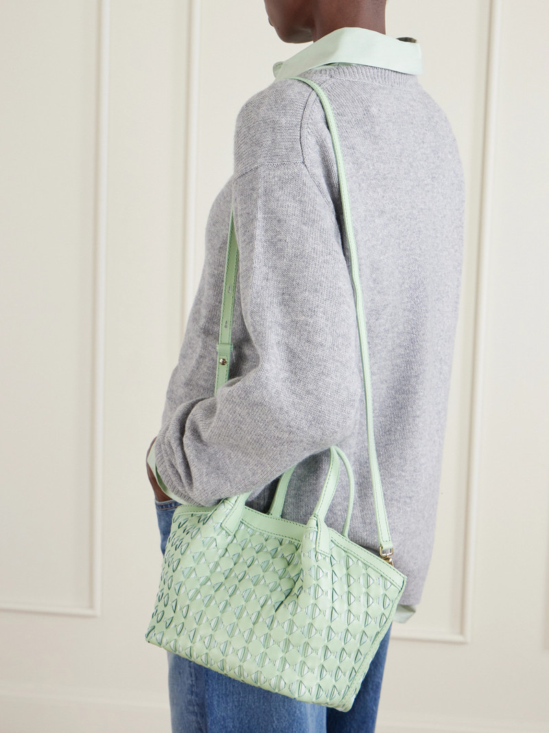 Serapian Secret Mini Woven Leather Shoulder Bag outlook