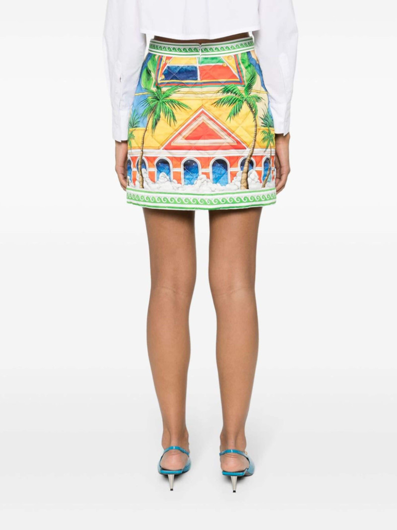 Triomphe D'Orange quilted mini skirt 4