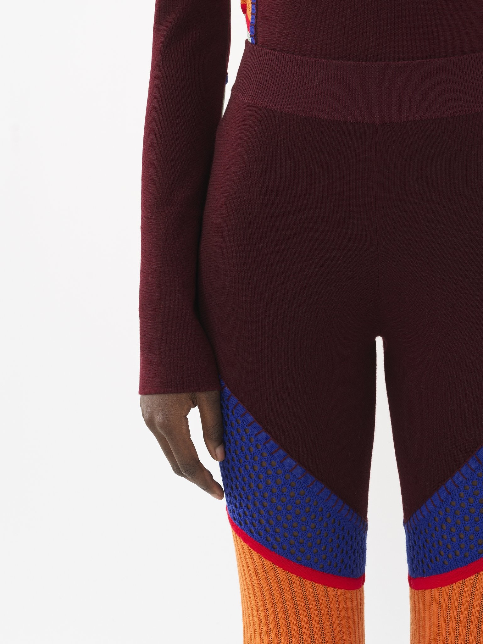 MESH-DETAIL LEGGINGS - 6