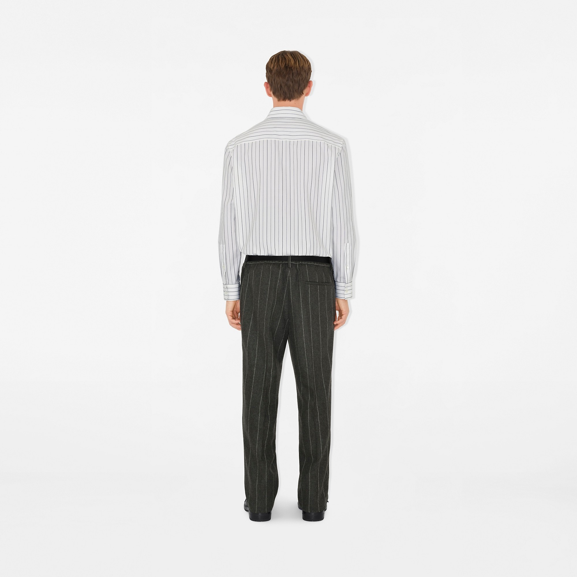 Relaxed Fit Striped Cotton Shirt - 4