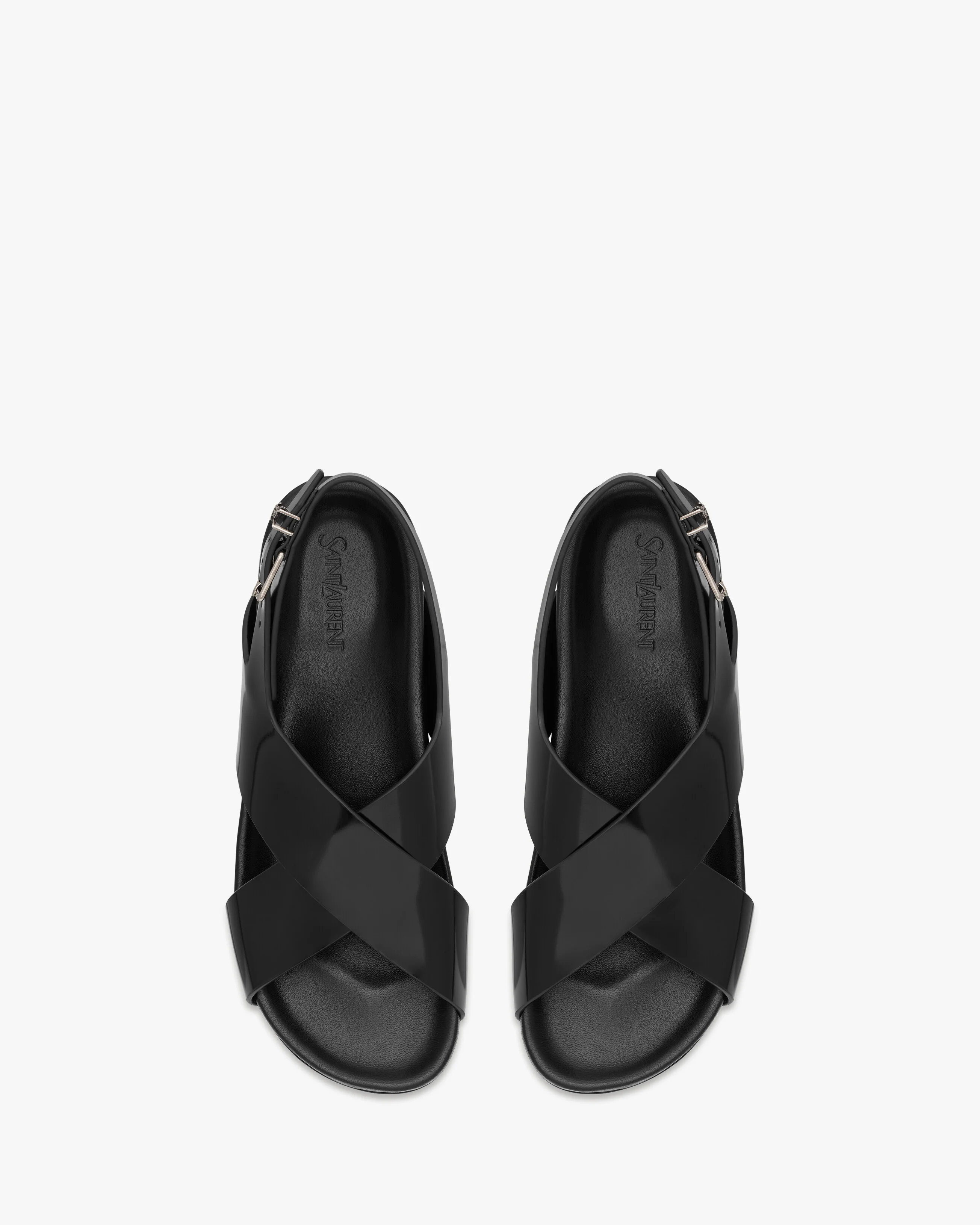 HELIOS SANDALS IN GLAZED LEATHER - 1