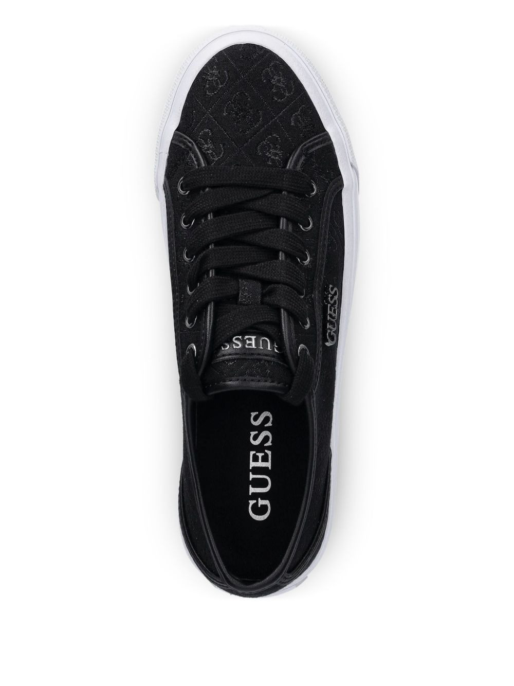 logo-print lace-up sneakers - 3