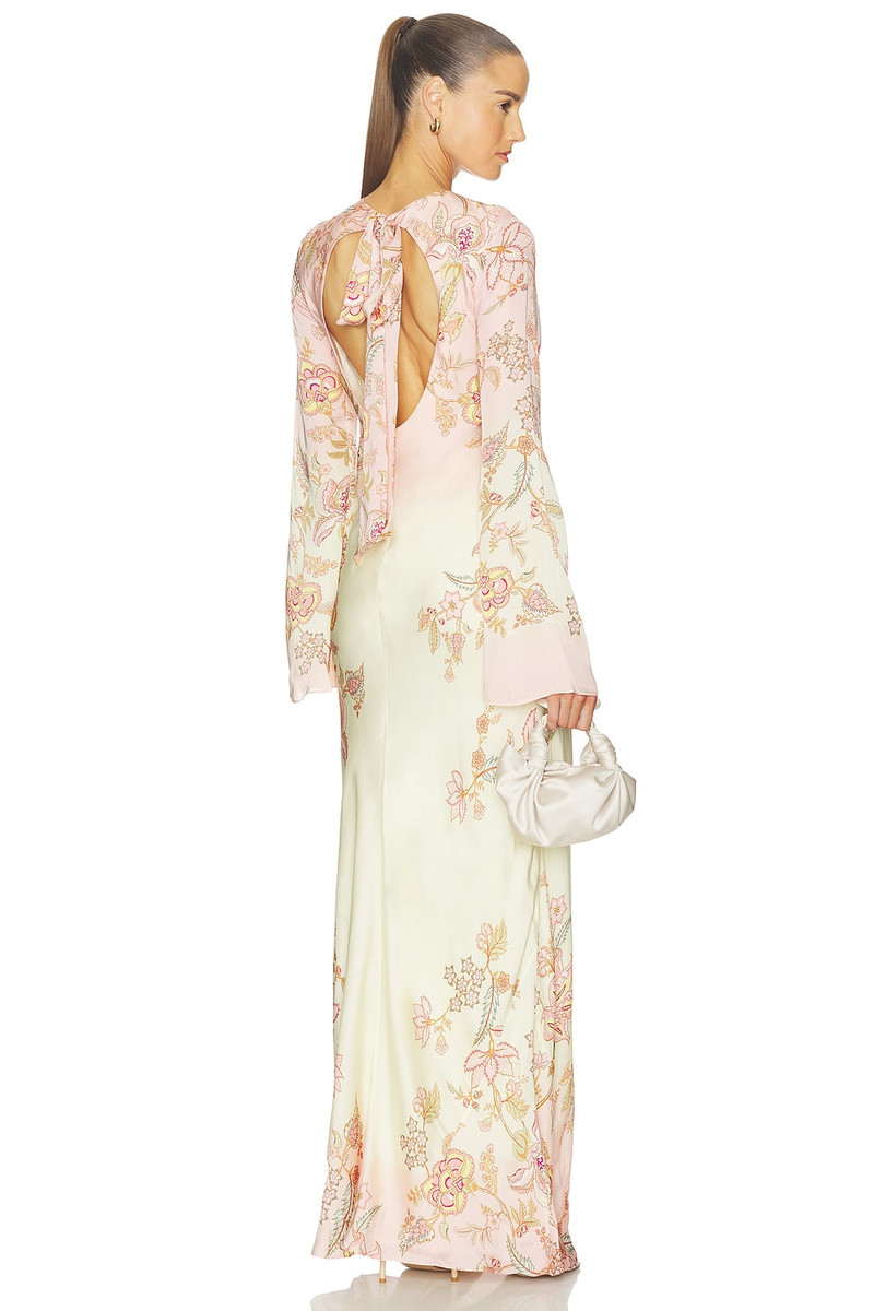 HEMANT & NANDITA Back Ties Maxi Dress outlook